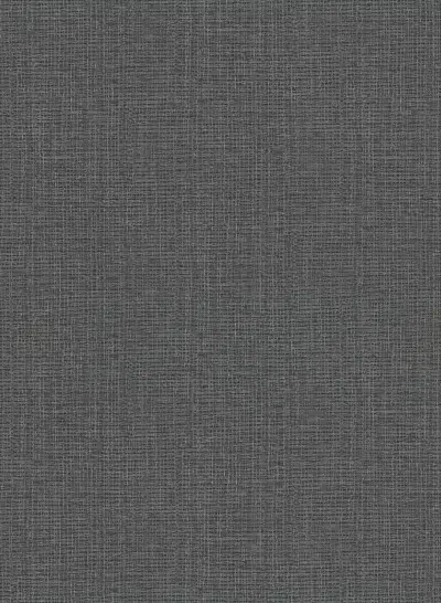 Claremont Black Faux Grasscloth Wallpaper