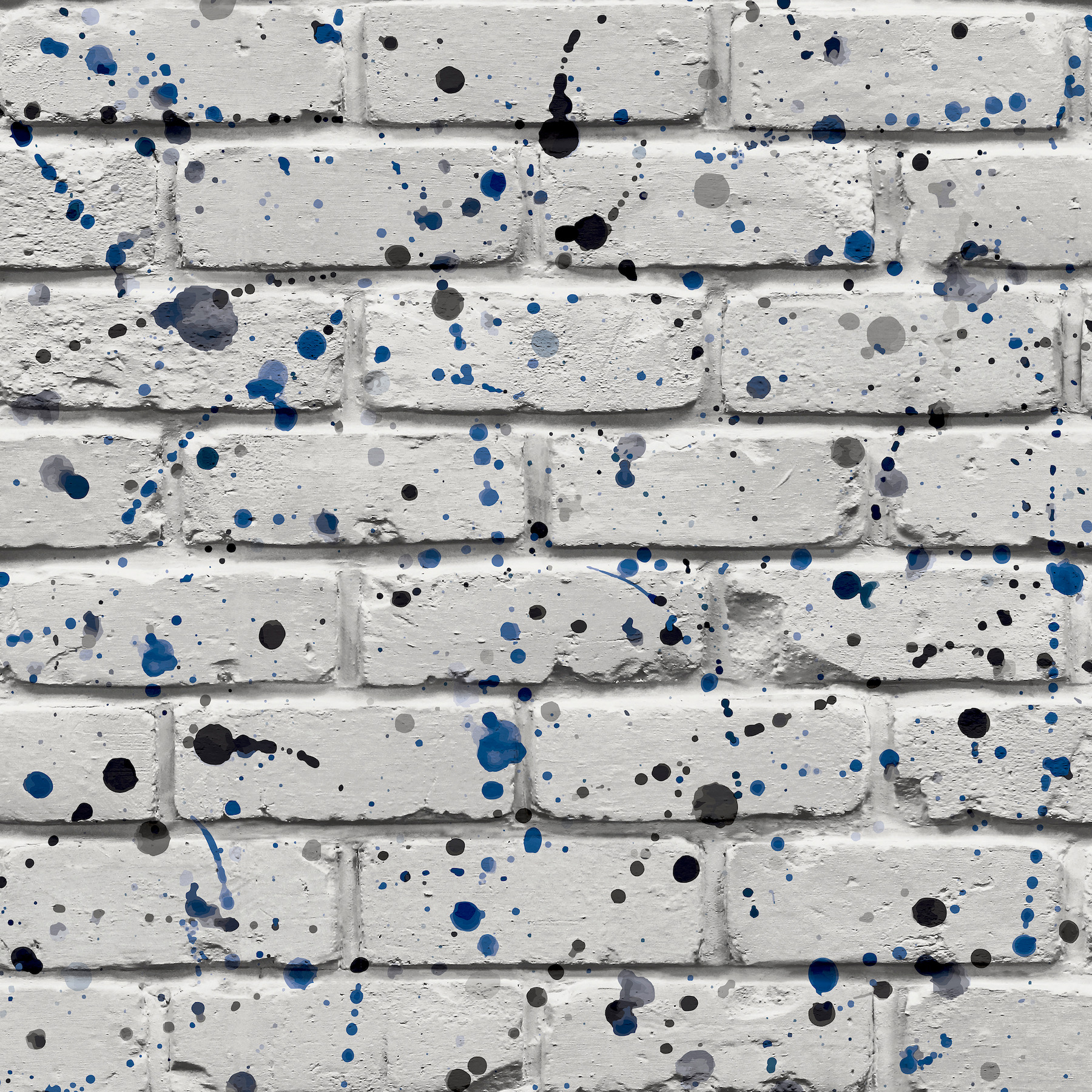 Splatter Wall Grey Abstract Wallpaper