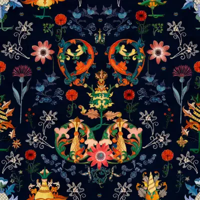 TRANSYLVANIA FOLK in Blue Red, Yellow, Blue