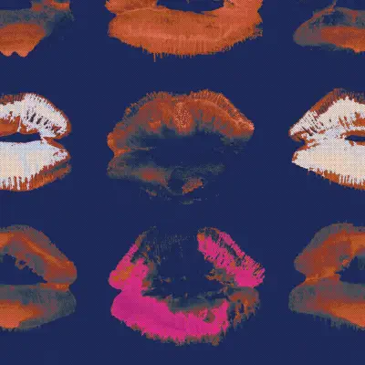 NEON KISS Indigo Blue, Red, Pink