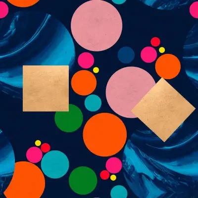 PSEUDOMORPH in Blue Blue, Pink, Orange, Gold