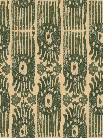 TRIBAL IKAT Myrtle Green