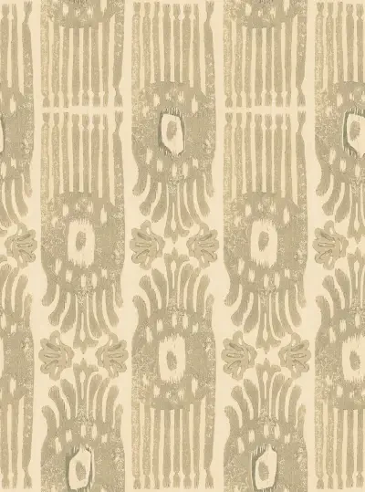 TRIBAL IKAT Angora Taupe