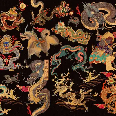 DRAGONS OF TIBET Red