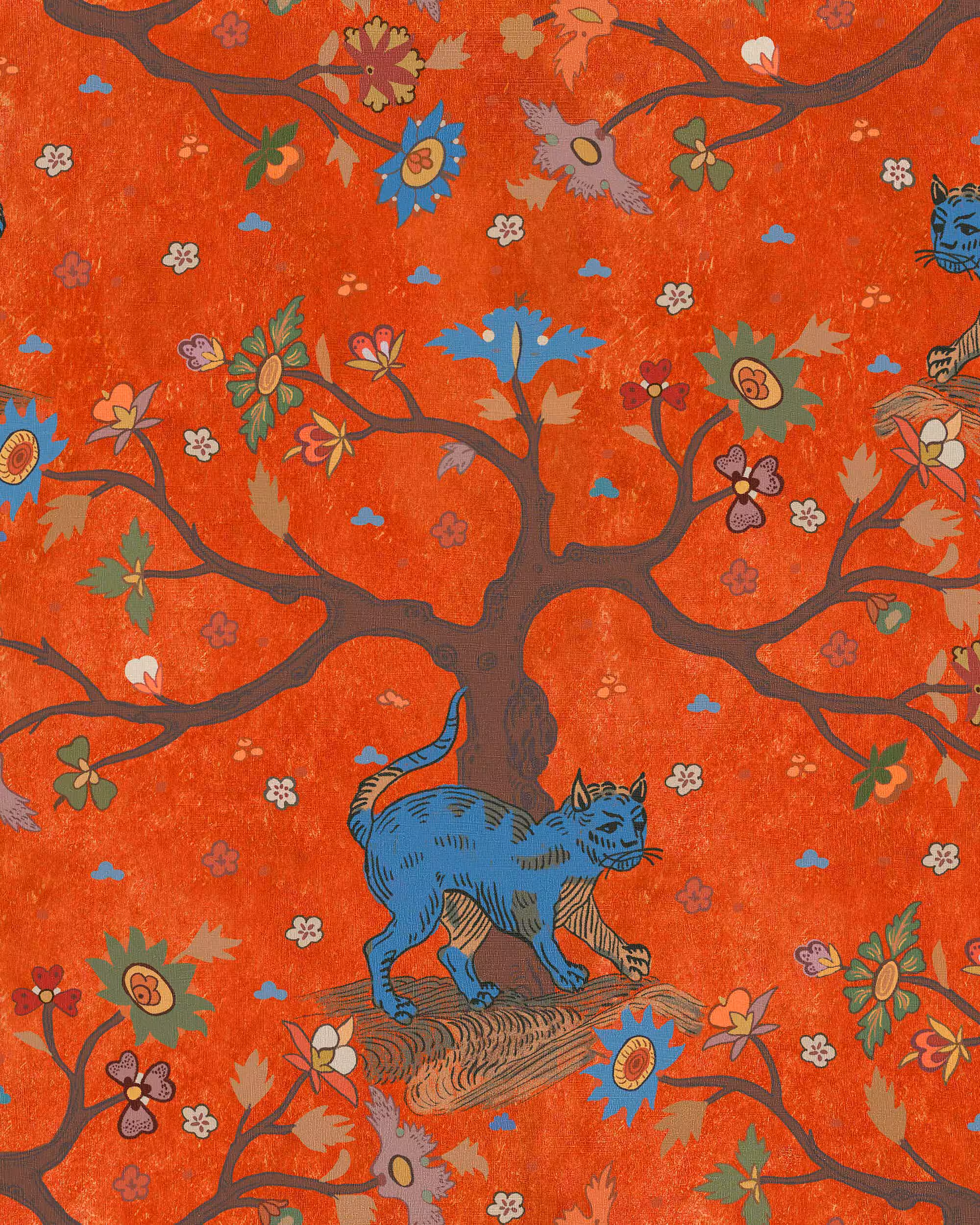 Tree of Life Coral Wallpaper