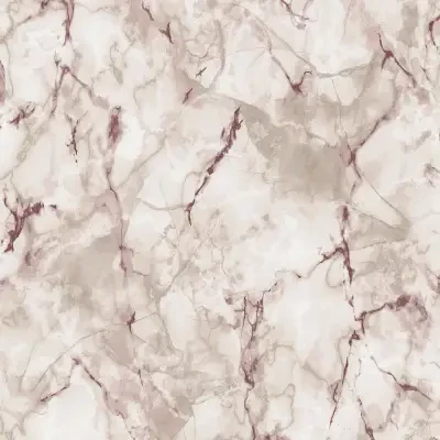 Natural Marble-like Wallpaper in Taupe and Cranberry