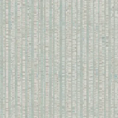 Bengal Stripe Wallpaper in Light Blue and Taupe