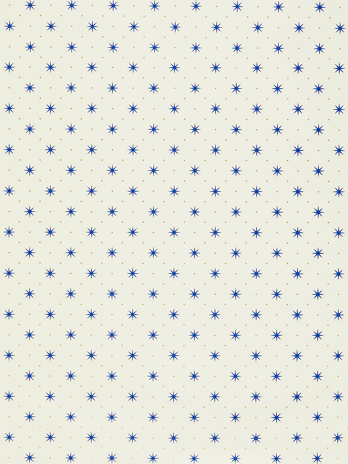 Trixie in Blue & Gold on White