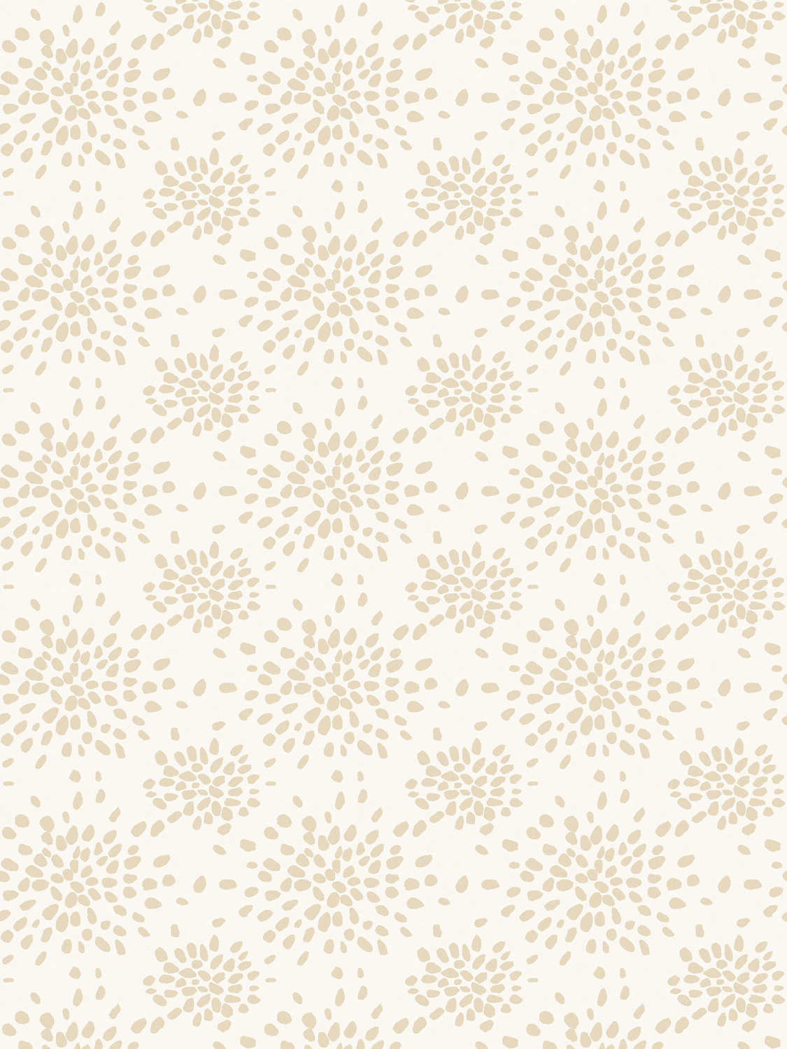 Fireworks in Beige on White