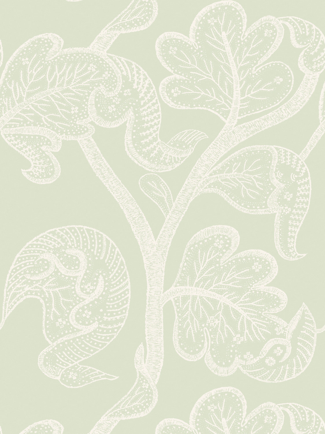 Russell Wallcovering in Green Tea