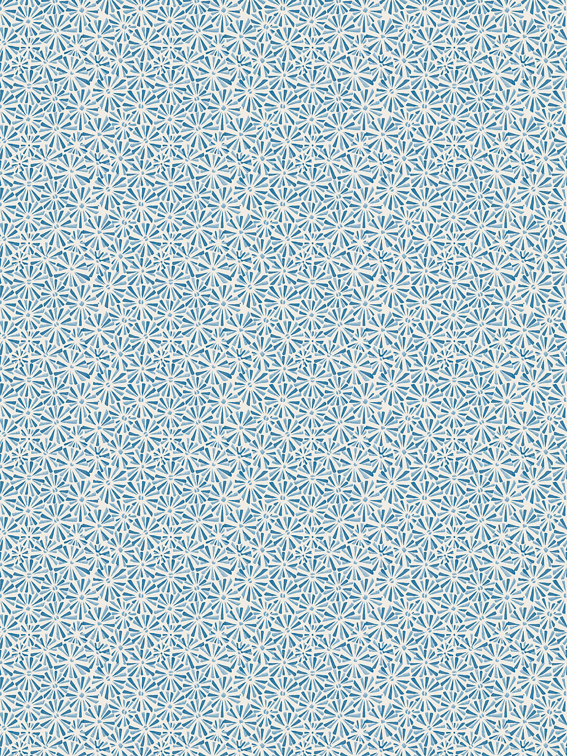 Starburst Wallcovering in Cobalt
