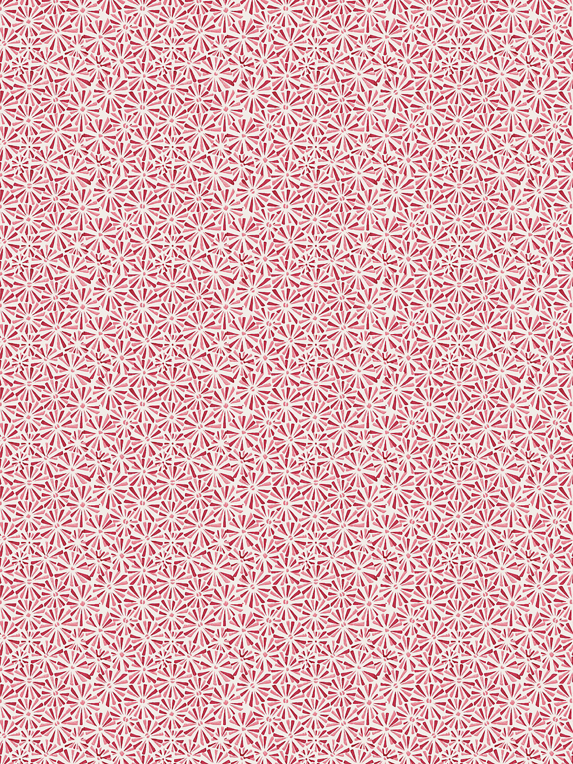 Starburst Wallcovering in Cerise