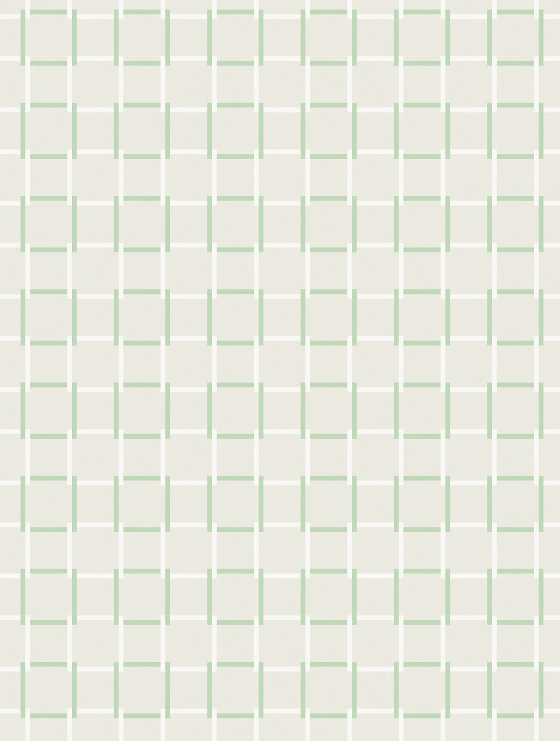 All Square Wallcovering in Green Trellis