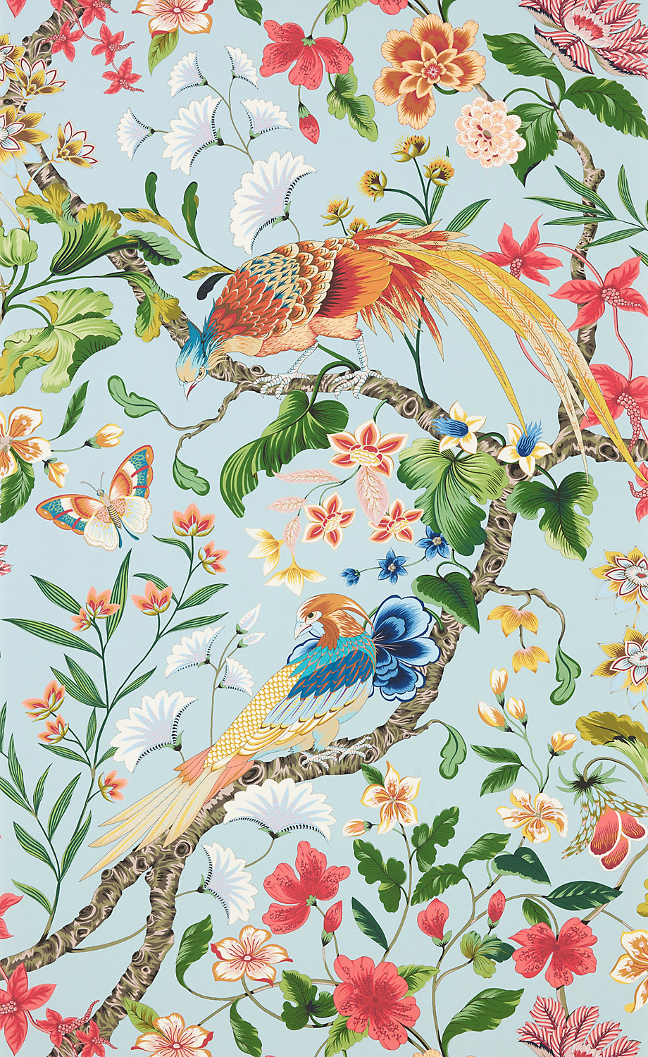 Botany Bay Wallcovering in Sky Multi