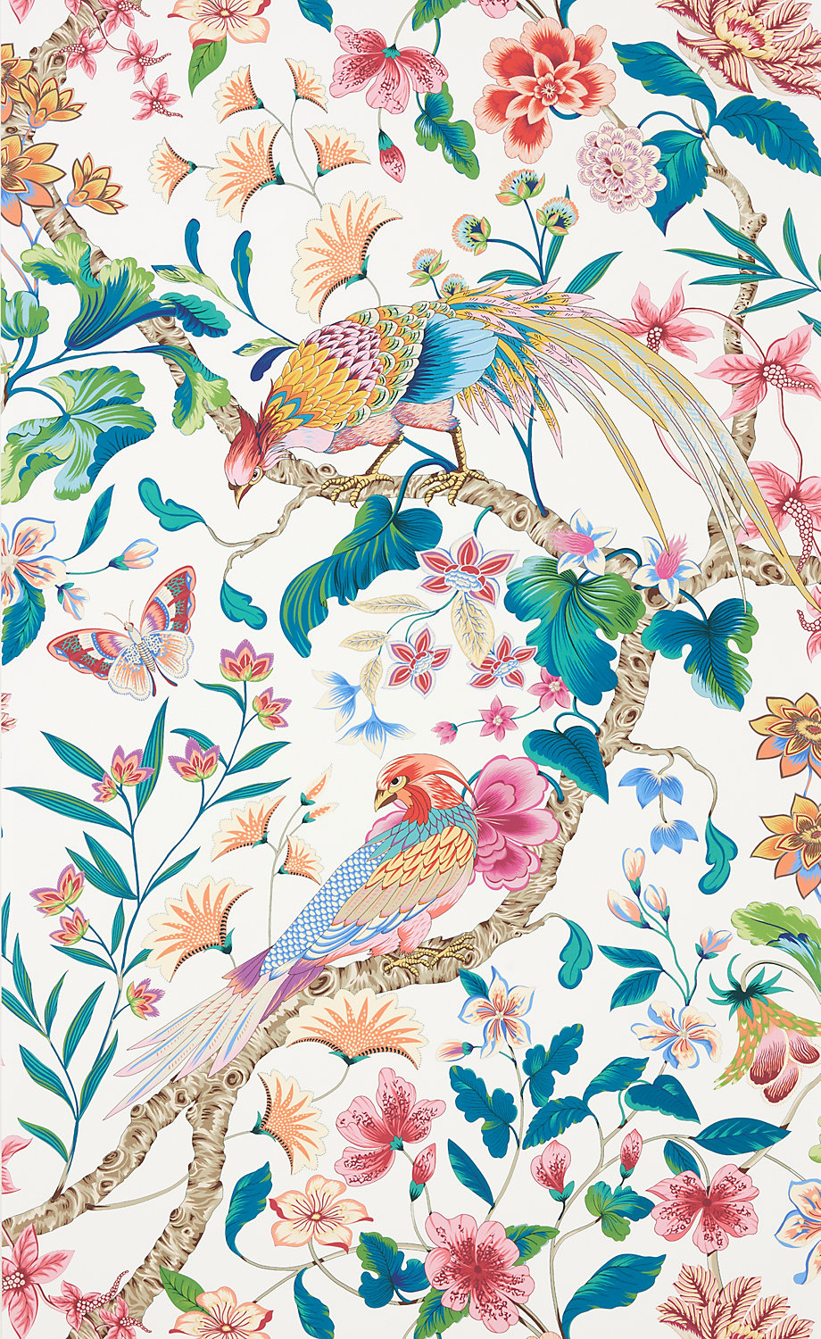 Botany Bay Wallcovering in Perennial Garden