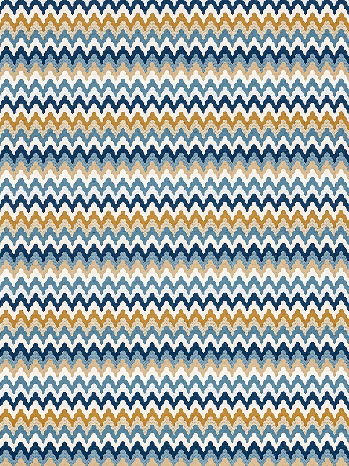 Rainbow Mountain Wallcovering in Denim Gold