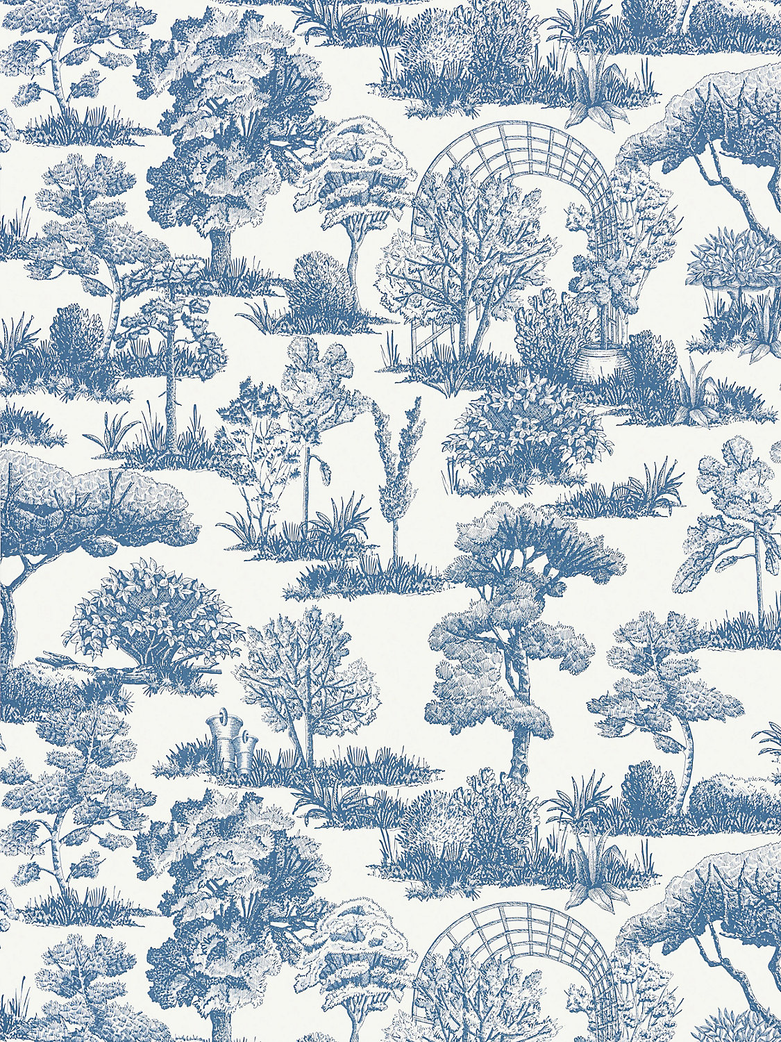 Garden Toile in Indigo
