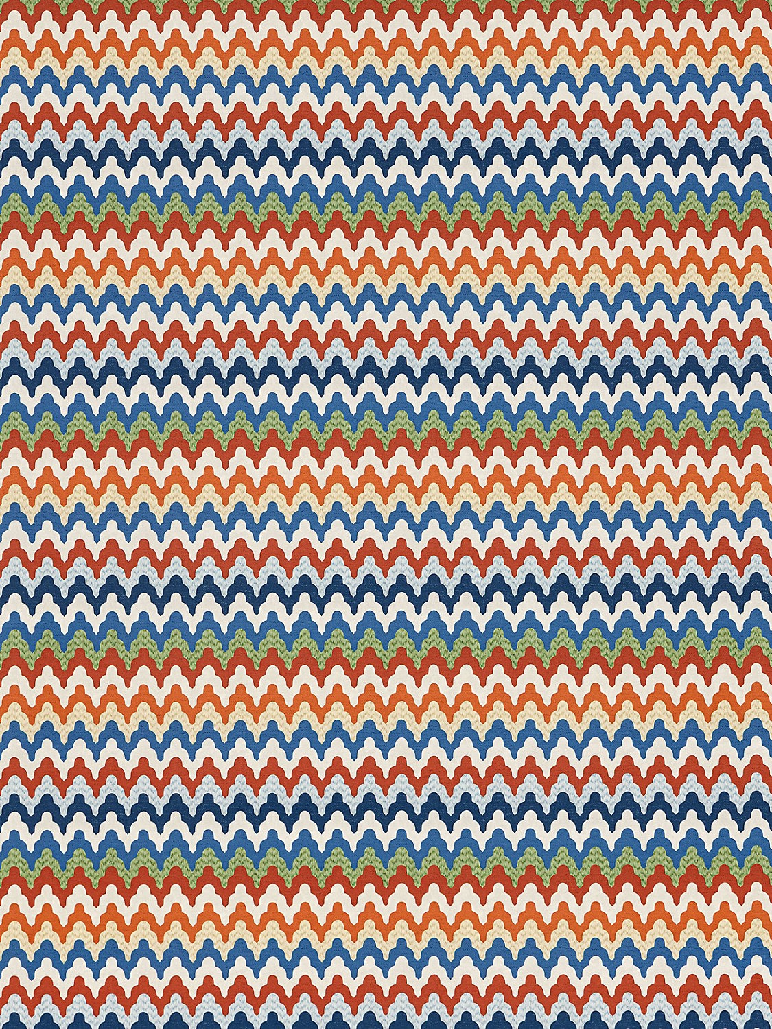 Rainbow Mountain Wallcovering in Cobalt Rouge