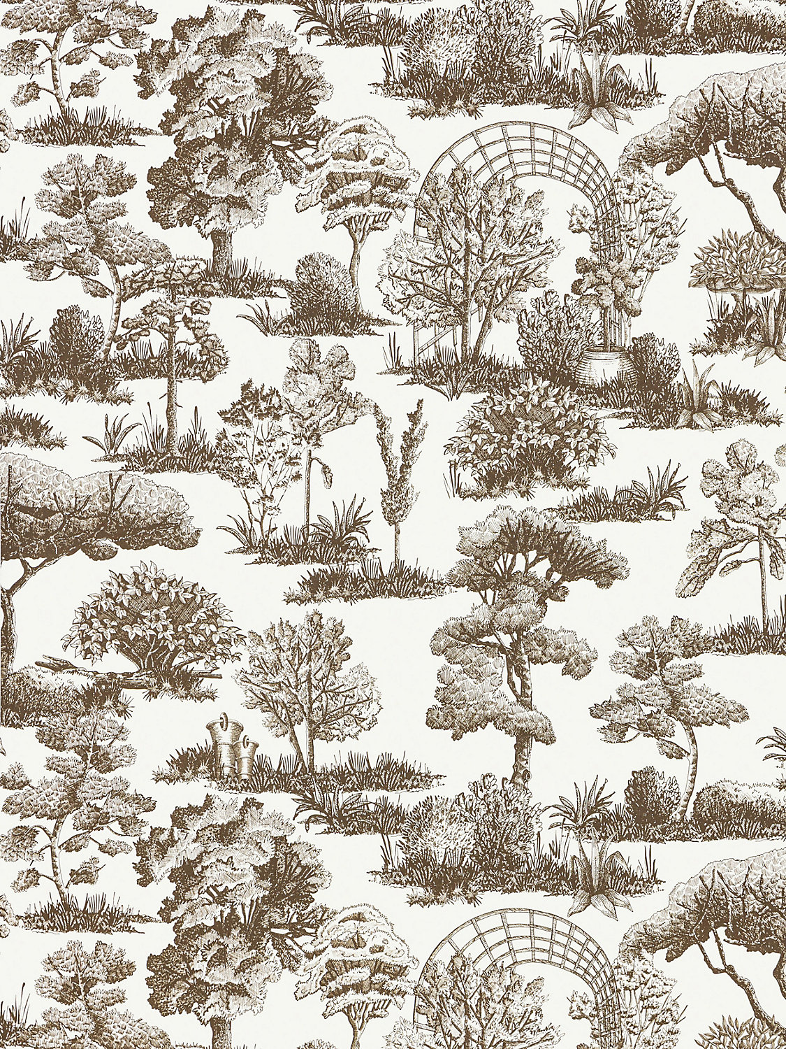 Garden Toile in Espresso