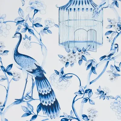 Oiseaux Et Fleurs in Porcelain