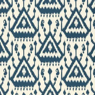 Vientiane Ikat in indigo