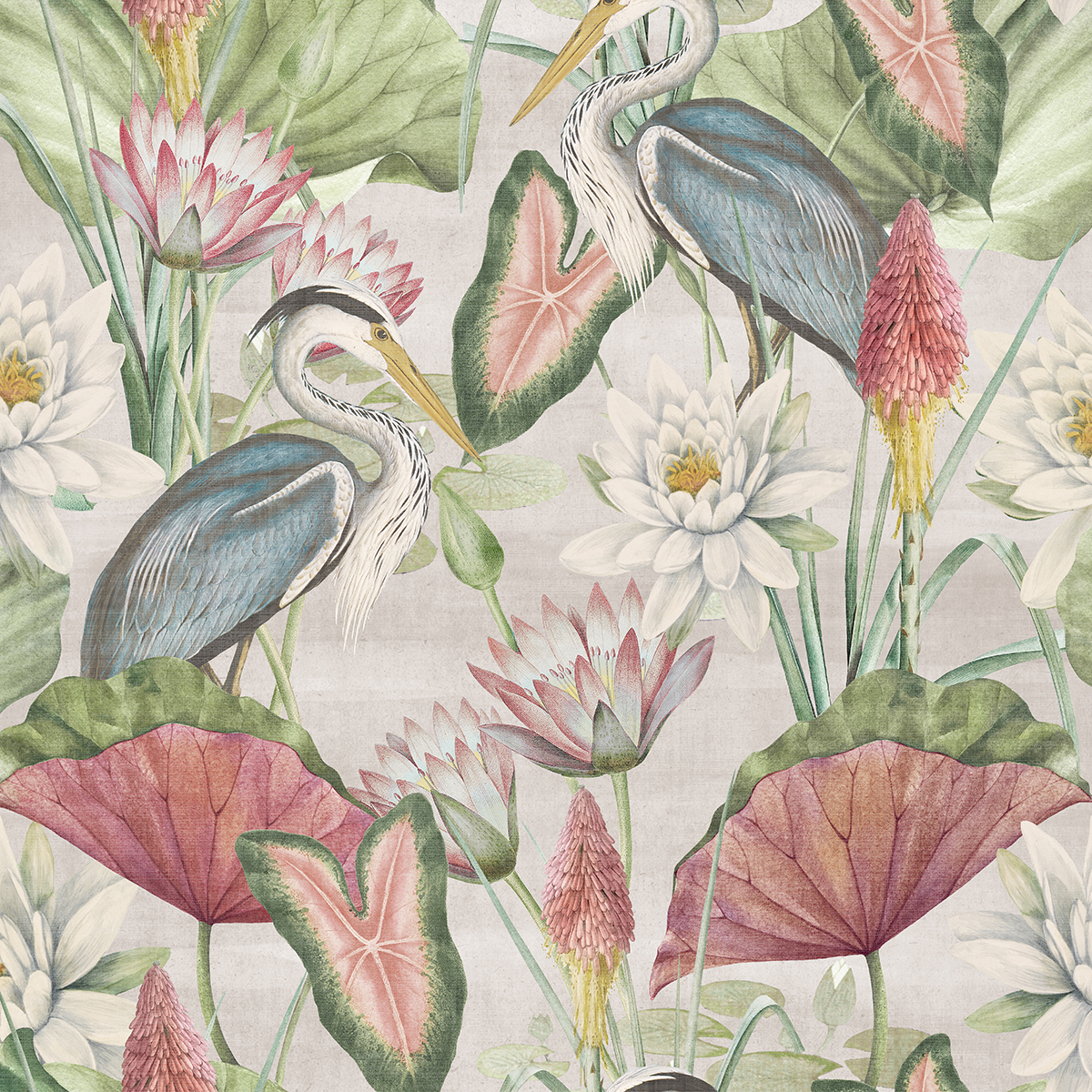 Waterlily Lake — Linen Multicolored