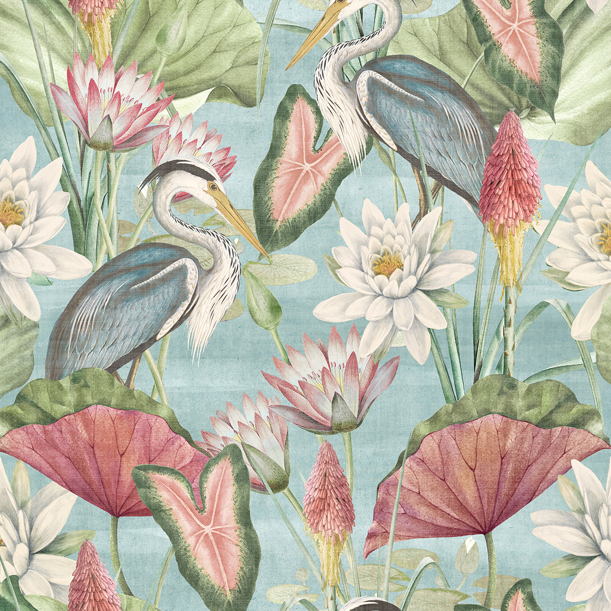 Waterlily Lake — Soft Blue