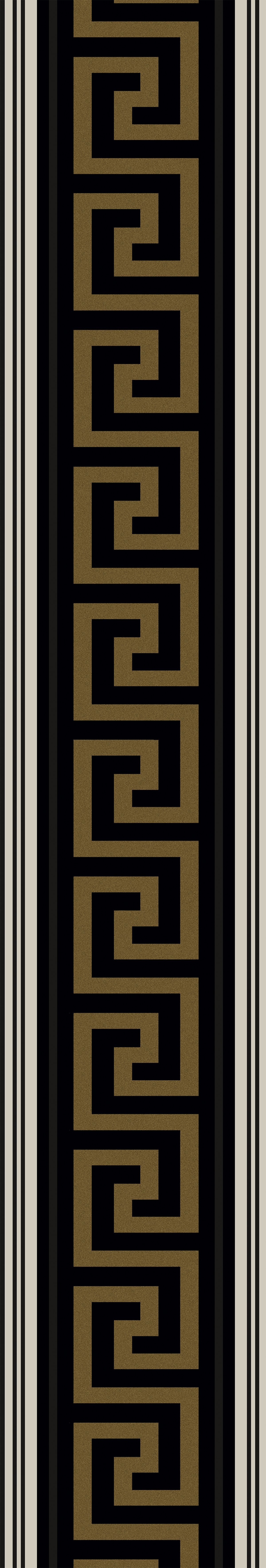 Lyre Greek Key Border