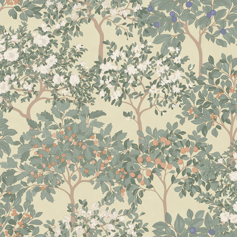 Arbor Serenade Yellow Wallpaper
