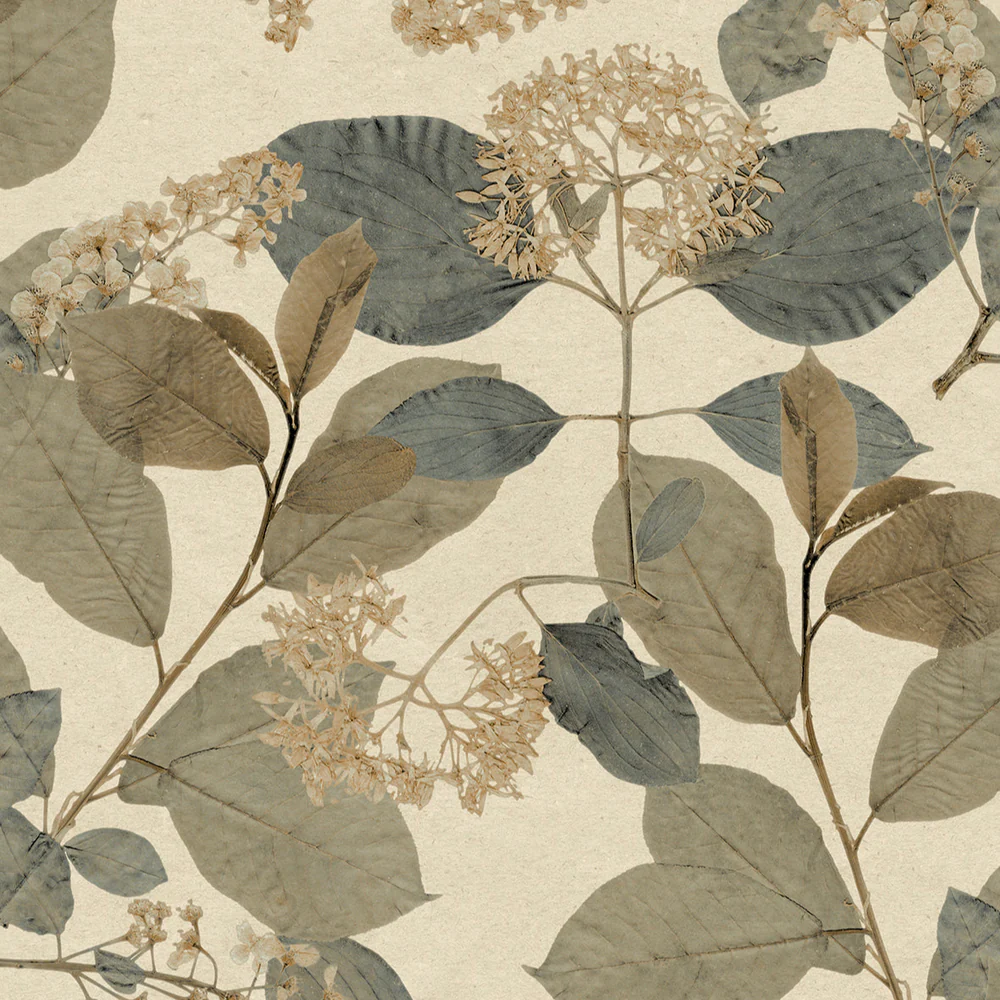Castanum Bloom Blue Wallpaper