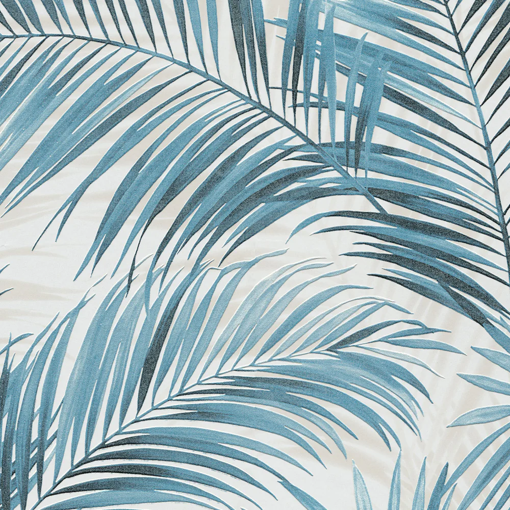 Calvado Palm Blue Wallpaper