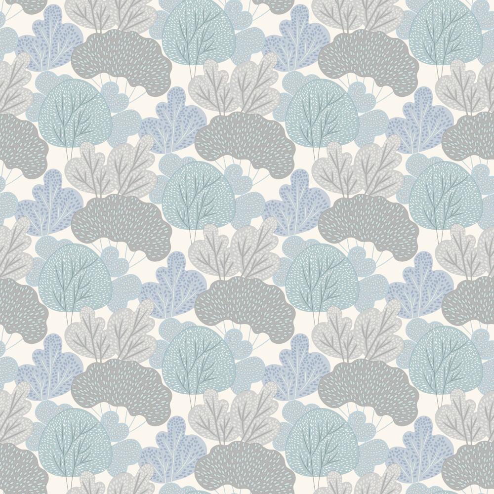 Little Woods Blue Wallpaper