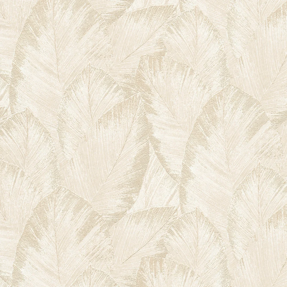 Etched Palm Canopy Cream Wallpaper