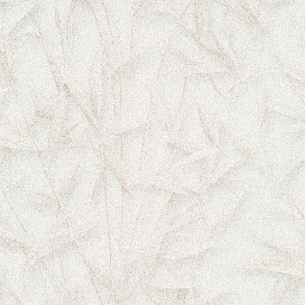 Sylvan Bamboo Fronds Beige Wallpaper