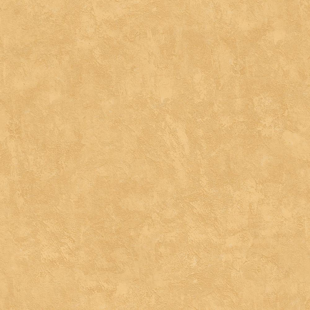 Faux Concrete Plaster Texture Ocher Wallpaper