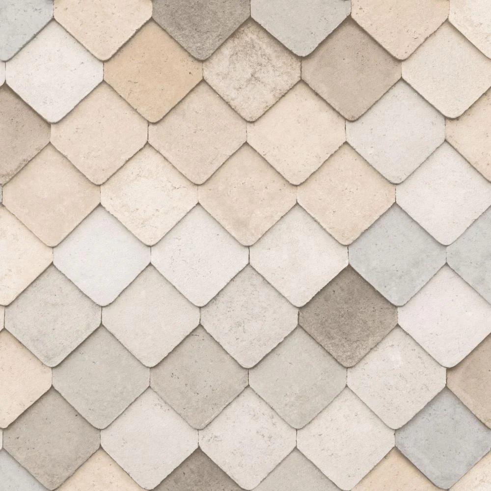 Vintage Tiles Beige Wallpaper