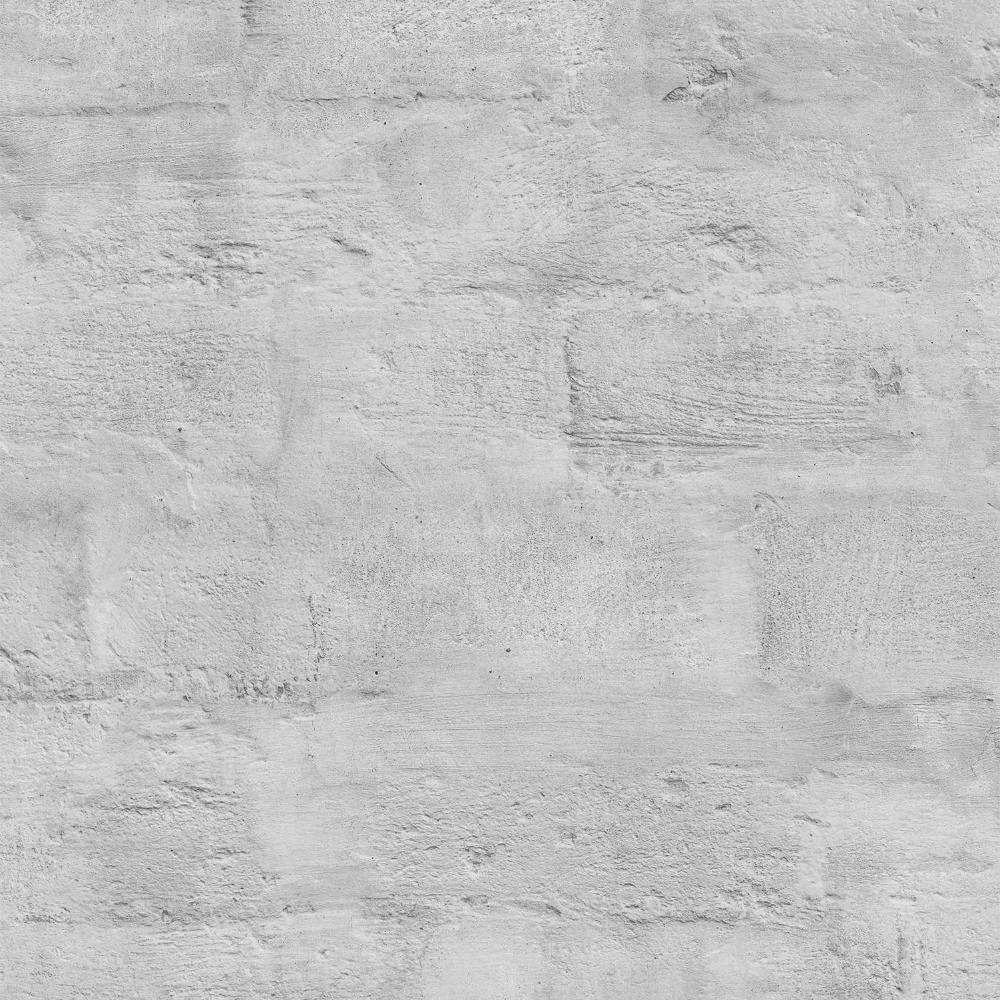 Painted Loft Bricks Grey Wallpaper