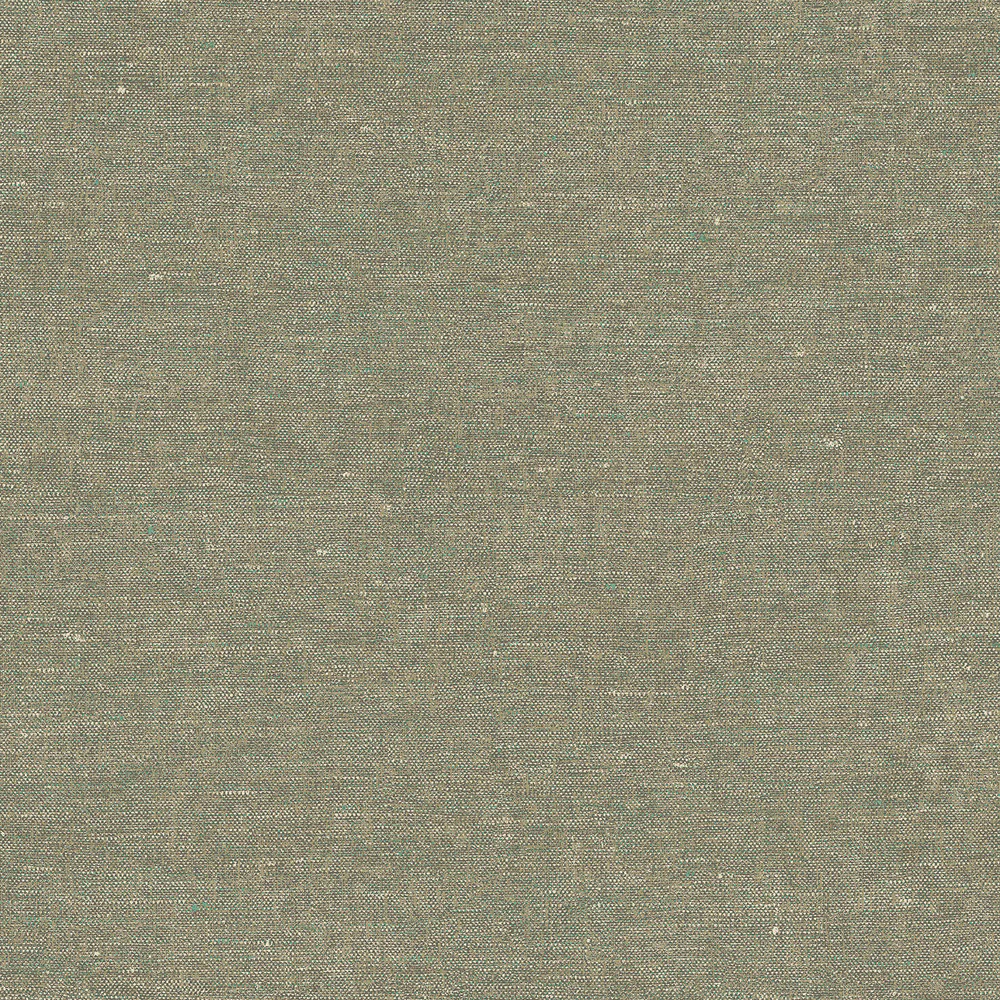 Faux Hemp Texture Oil Green Wallpaper