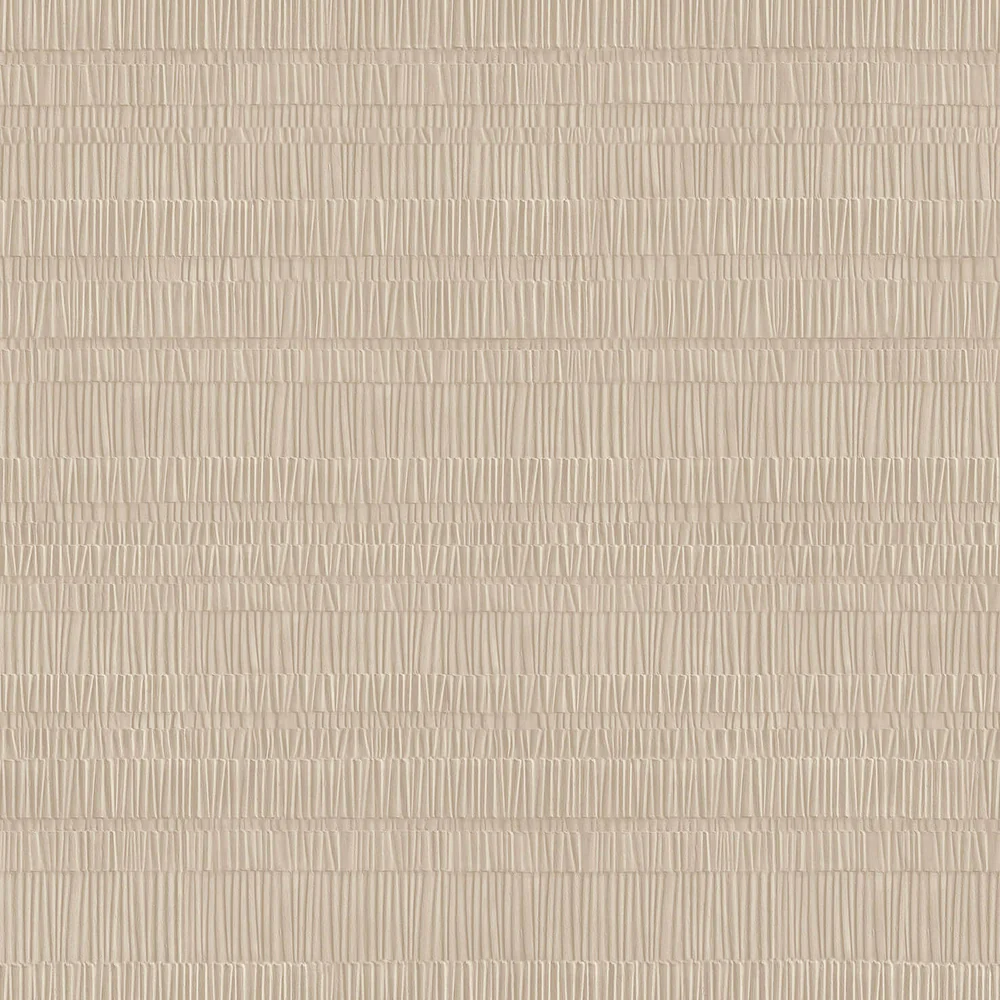 Pleated Origami Texture Almond Milk Wallpaper