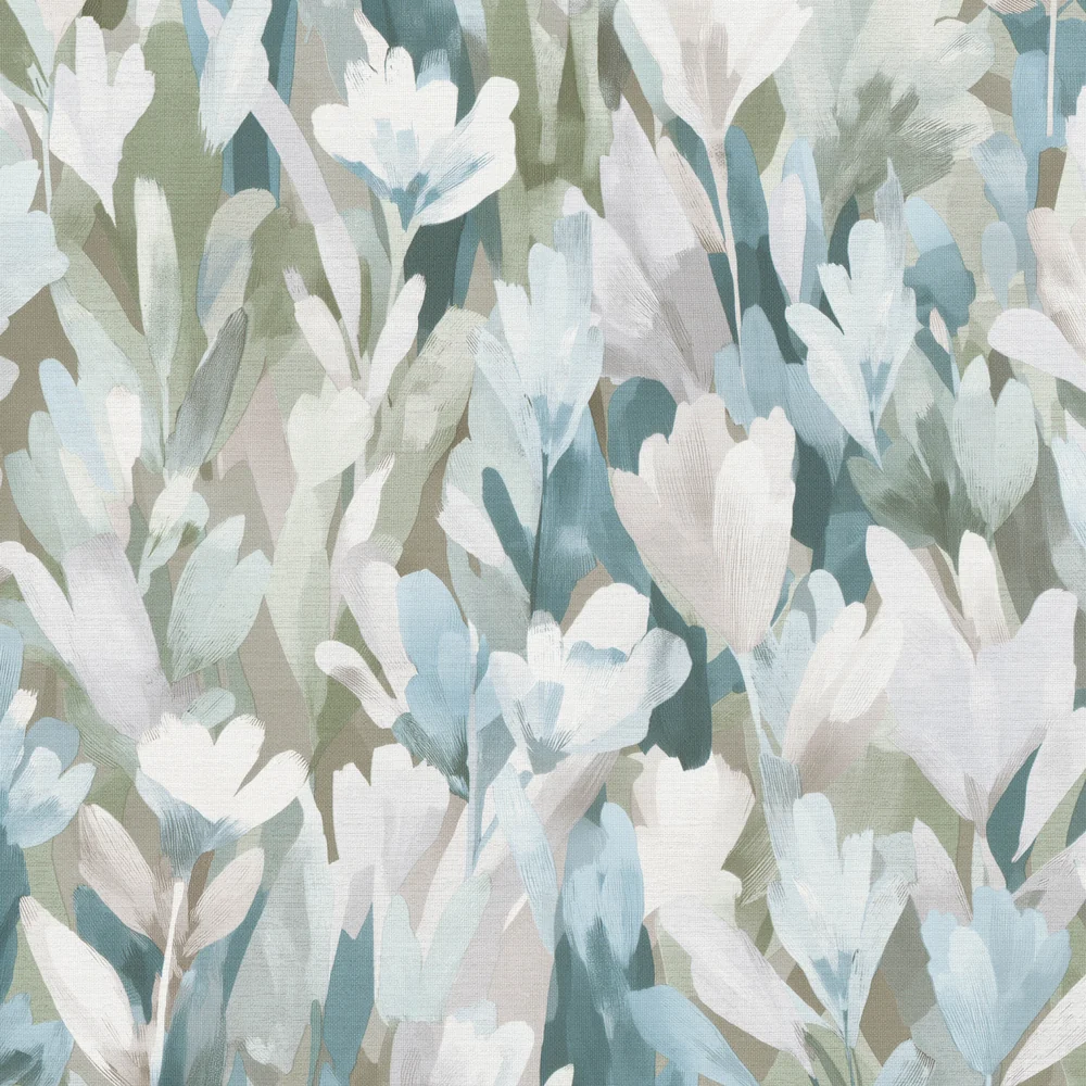 Sylvan Blooms Green Wallpaper