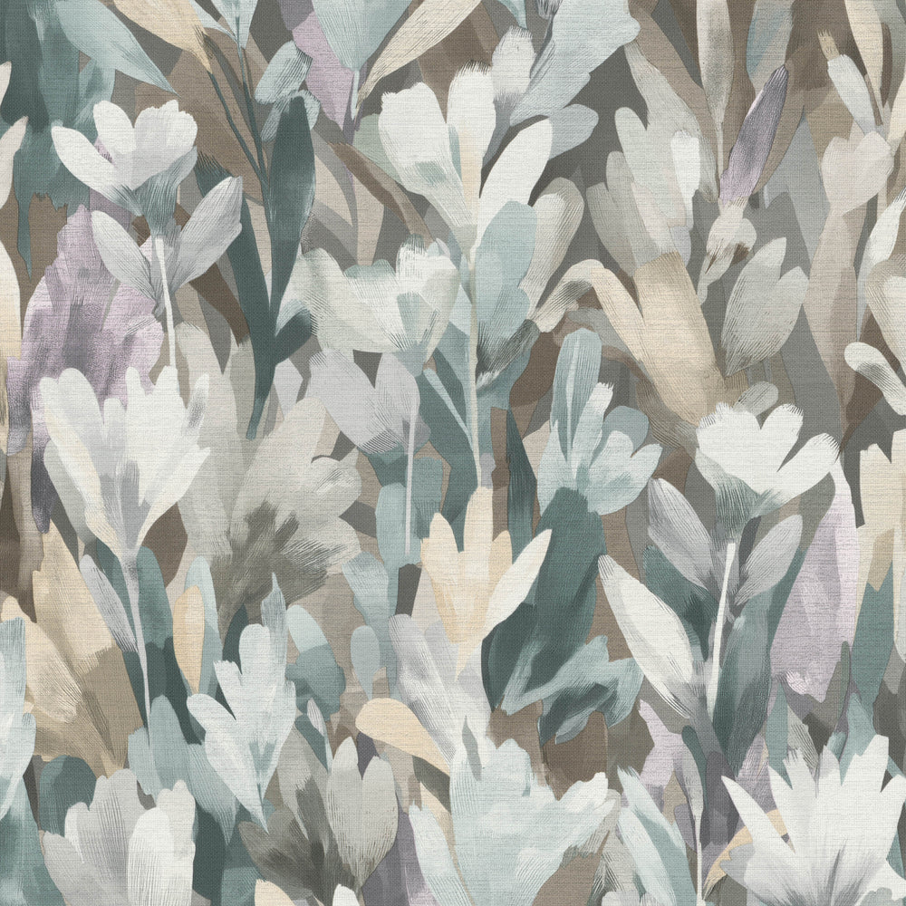Sylvan Blooms Purple Wallpaper