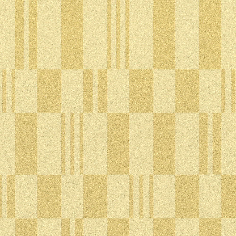 Sun Geo Stripe Yellow Wallpaper