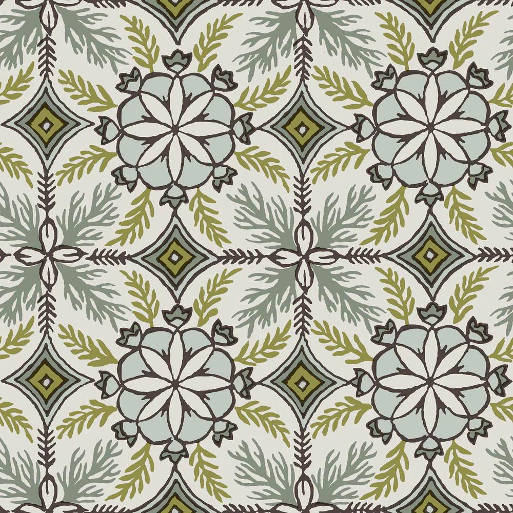 Morocco Green Wallpaper
