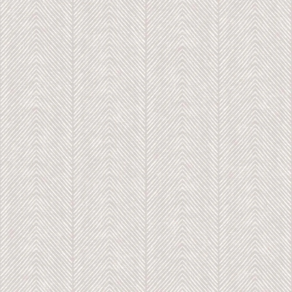 Nomad Herringbone Stripe Greyish Beige Wallpaper