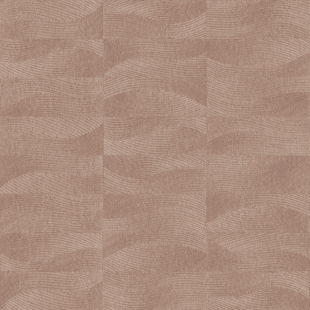 Terra Tide Geo Texture Cedar Wood Wallpaper