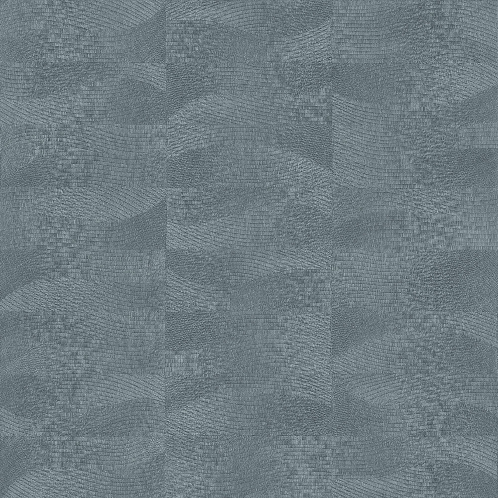 Terra Tide Geo Texture Blue Fusion Wallpaper