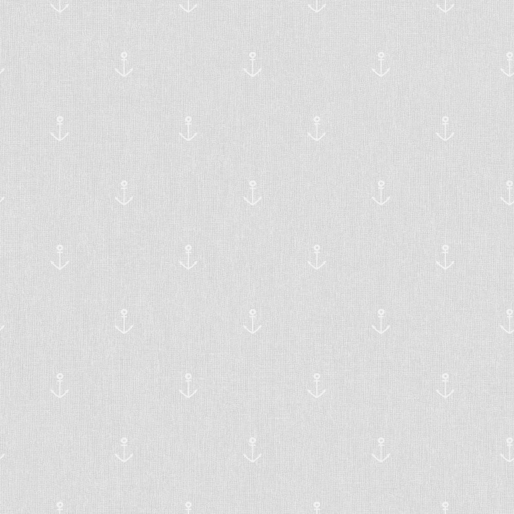Anchors Away Grey Wallpaper