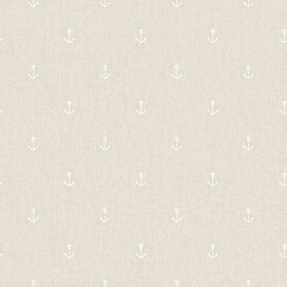 Anchors Away Beige Wallpaper