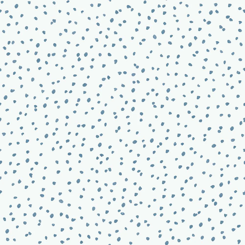 Handrawn Confetti Dots Blue Wallpaper