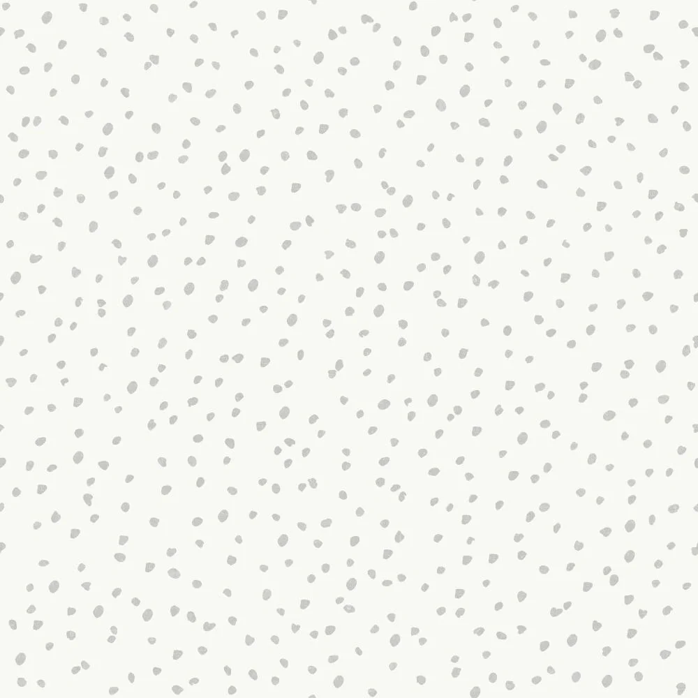 Handrawn Confetti Dots Grey Wallpaper